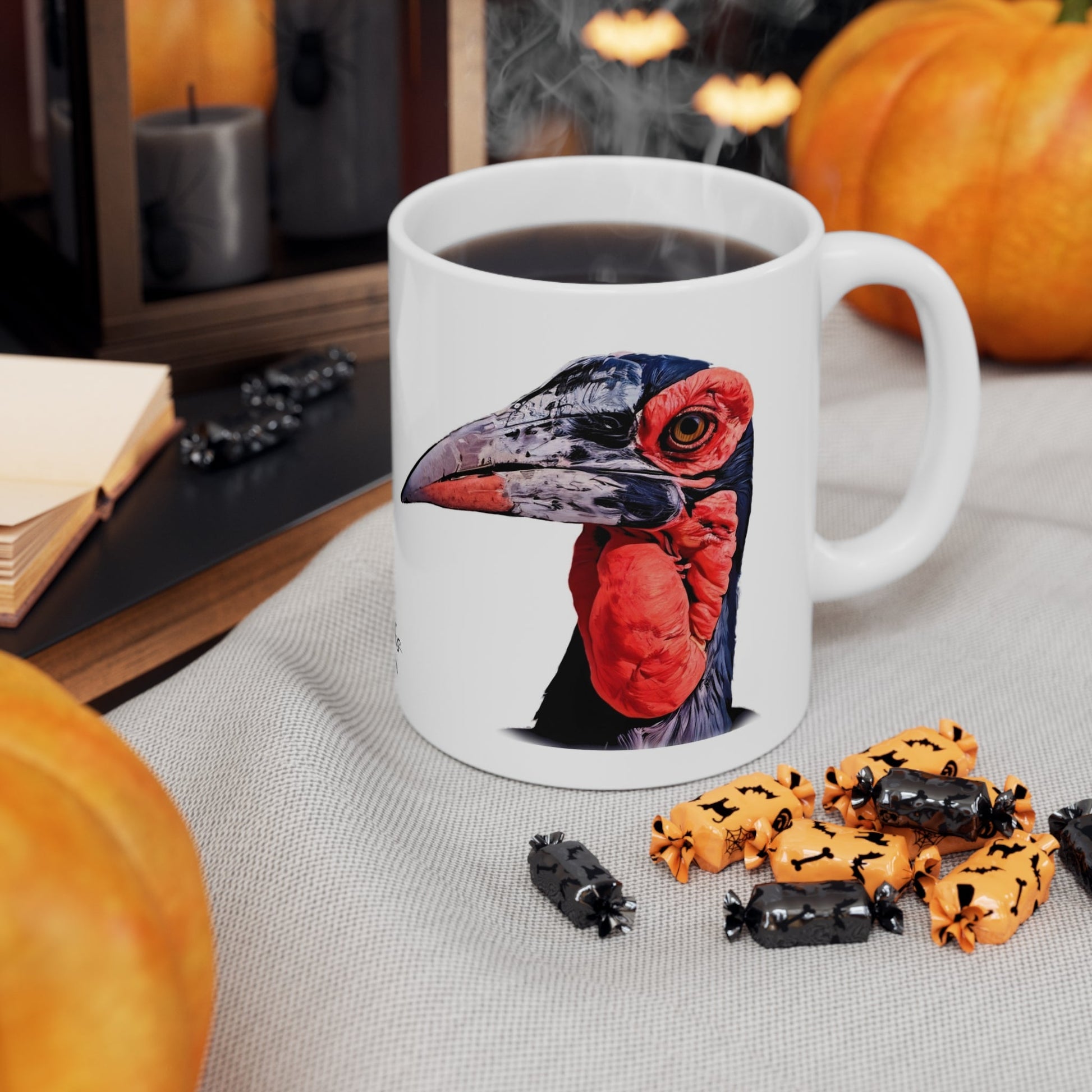 Colour African Hornbill Ceramic 11oz Mug - HD Printing