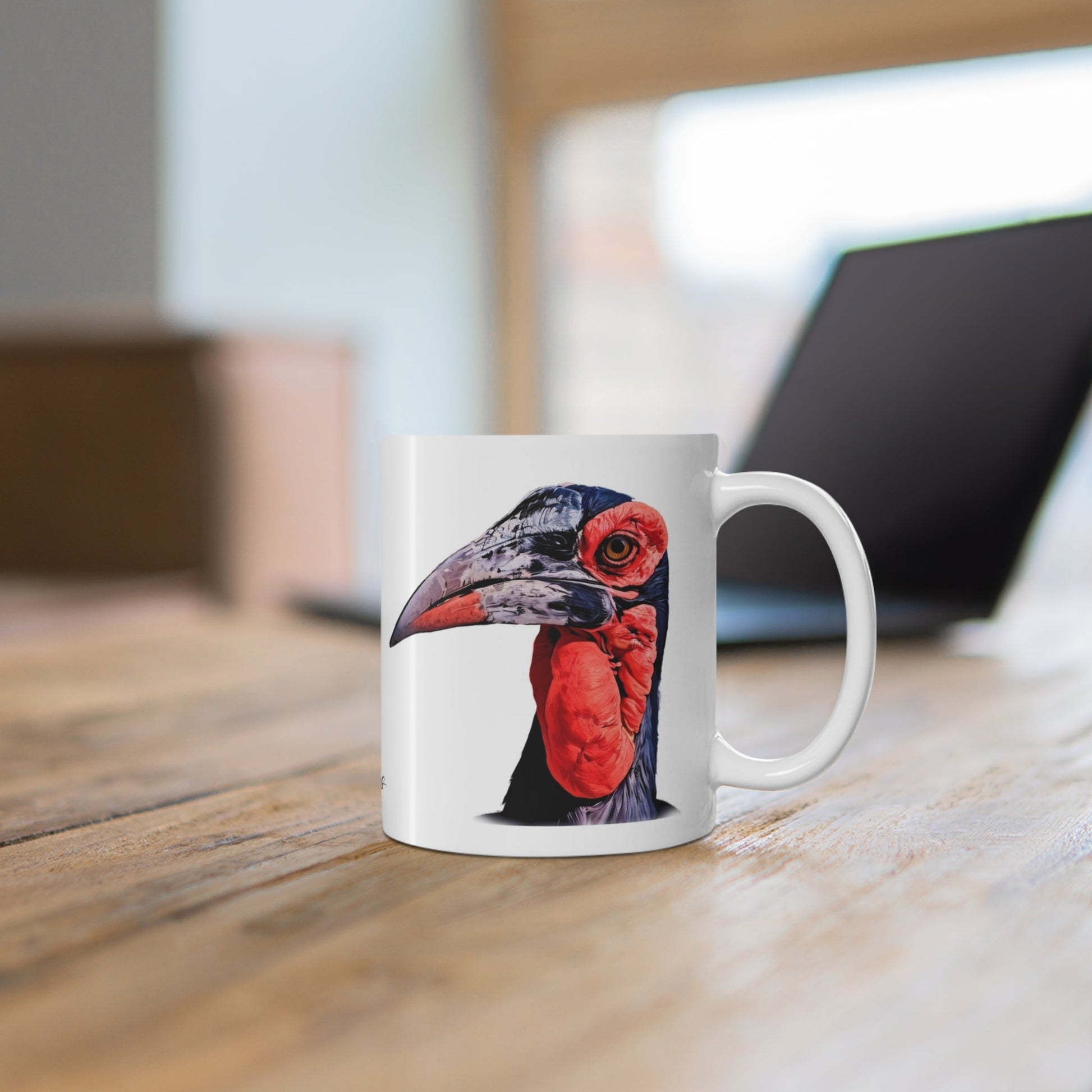Colour African Hornbill Ceramic 11oz Mug - HD Printing