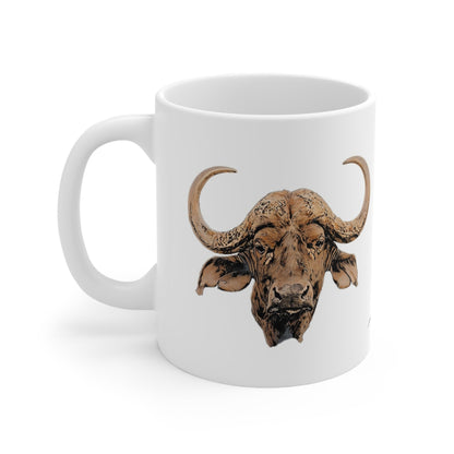 Colour Buffalo White Ceramic 11oz Mug - HD Printing