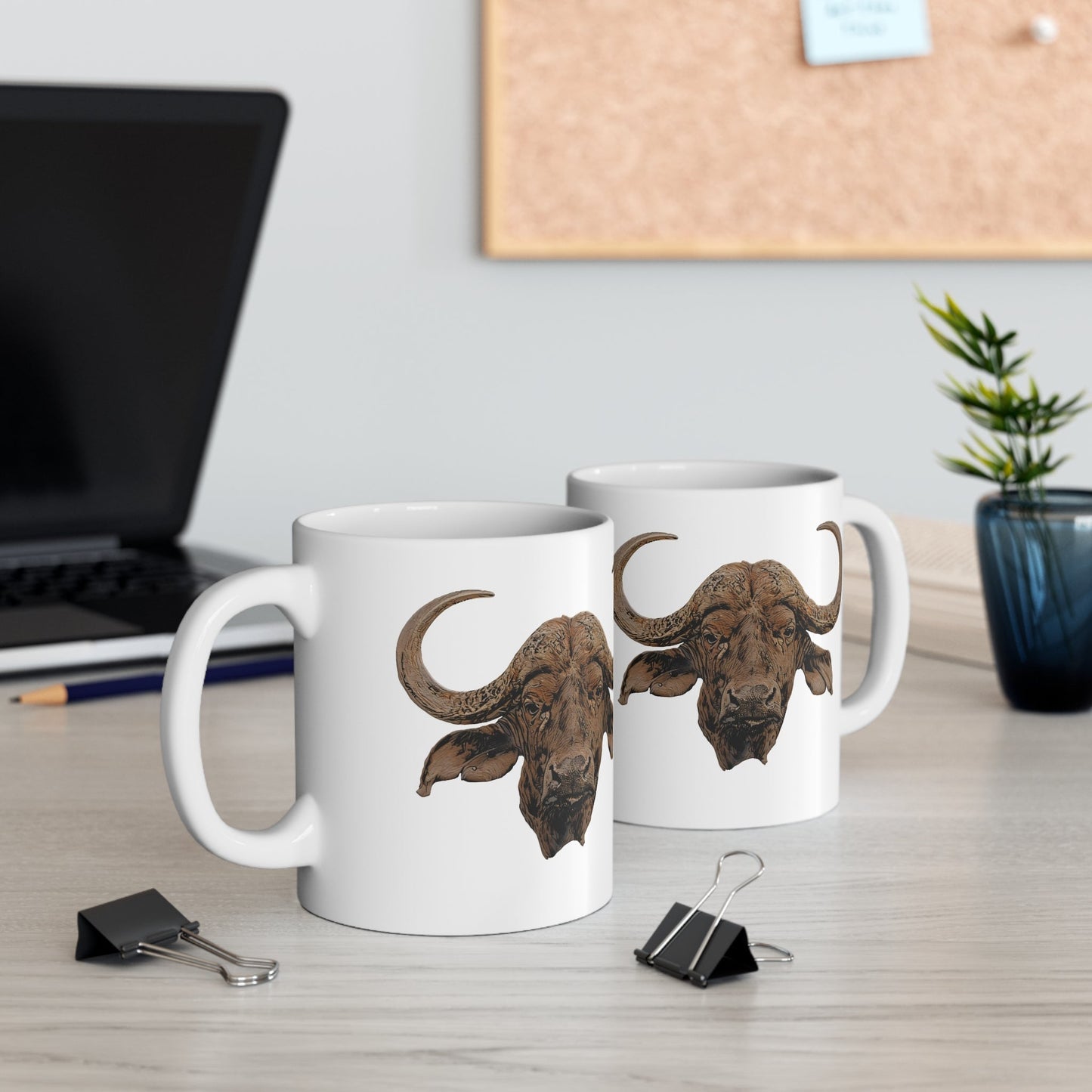 Colour Buffalo White Ceramic 11oz Mug - HD Printing