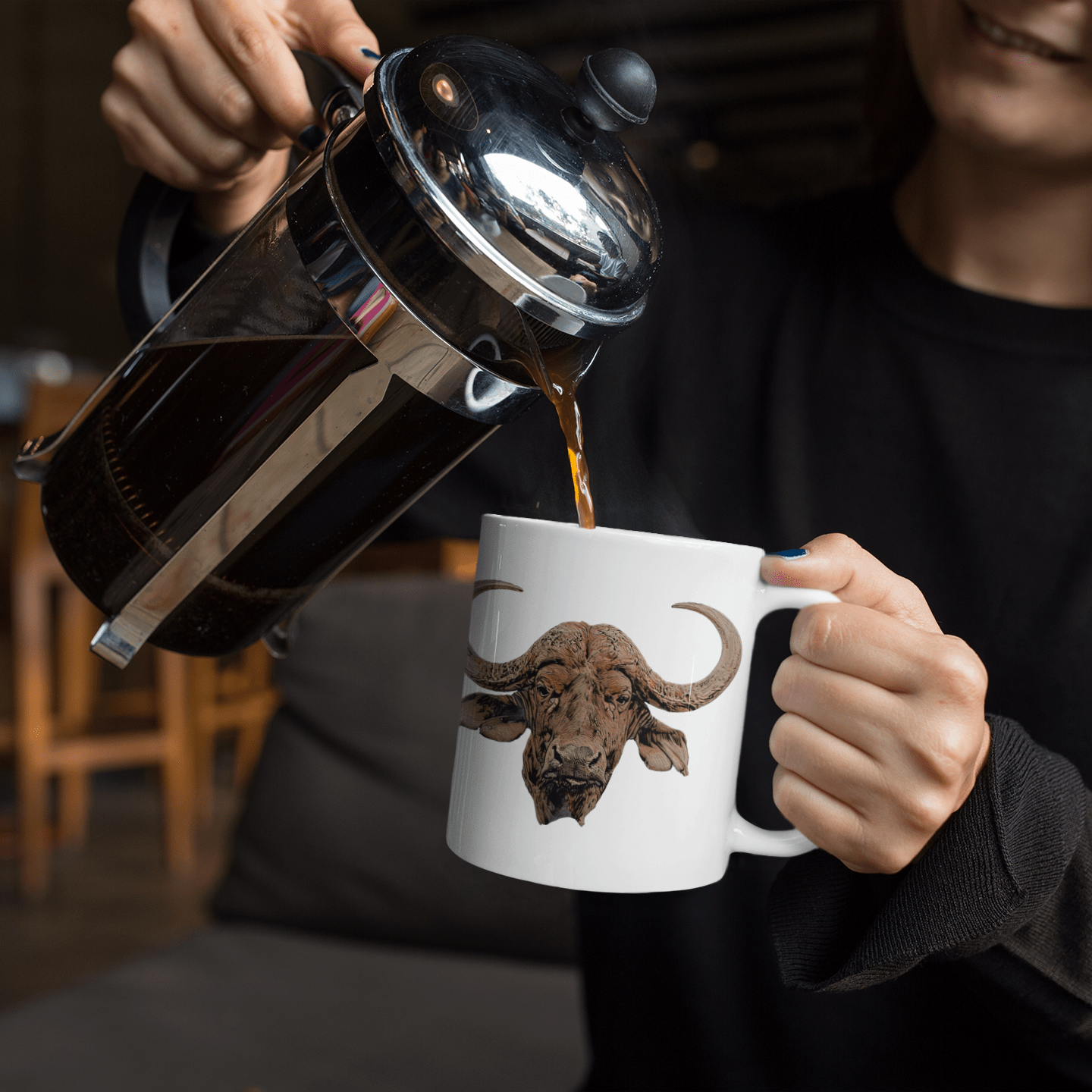 Colour Buffalo White Ceramic 11oz Mug - HD Printing