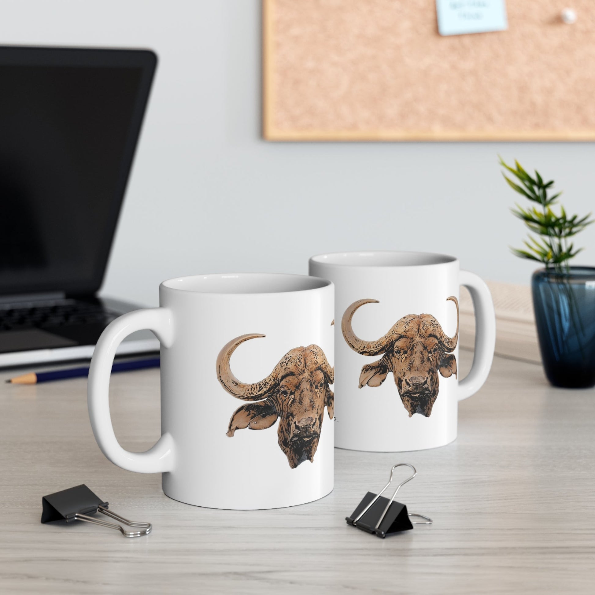 Colour Buffalo White Ceramic 11oz Mug - HD Printing