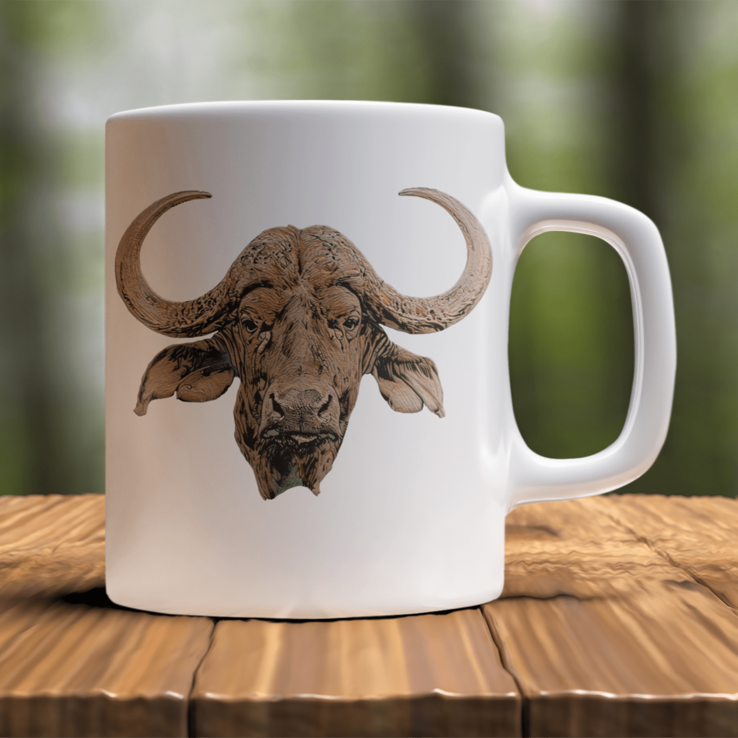 Colour Buffalo White Ceramic 11oz Mug - HD Printing