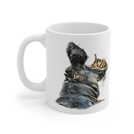 Colour Hippo White Ceramic 11oz Mug - HD Printing