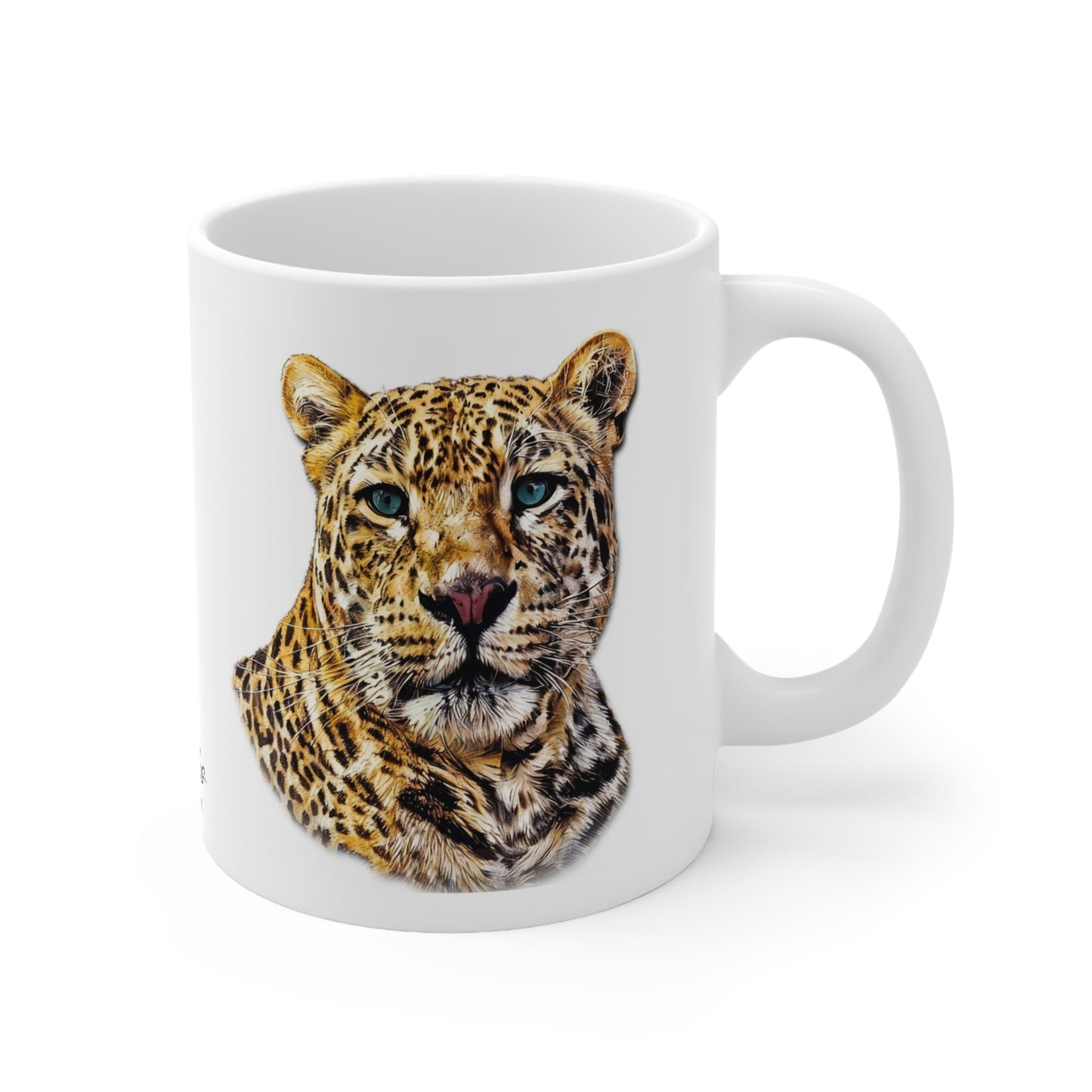 Colour Leopard White Ceramic 11oz Mug II - HD Printing