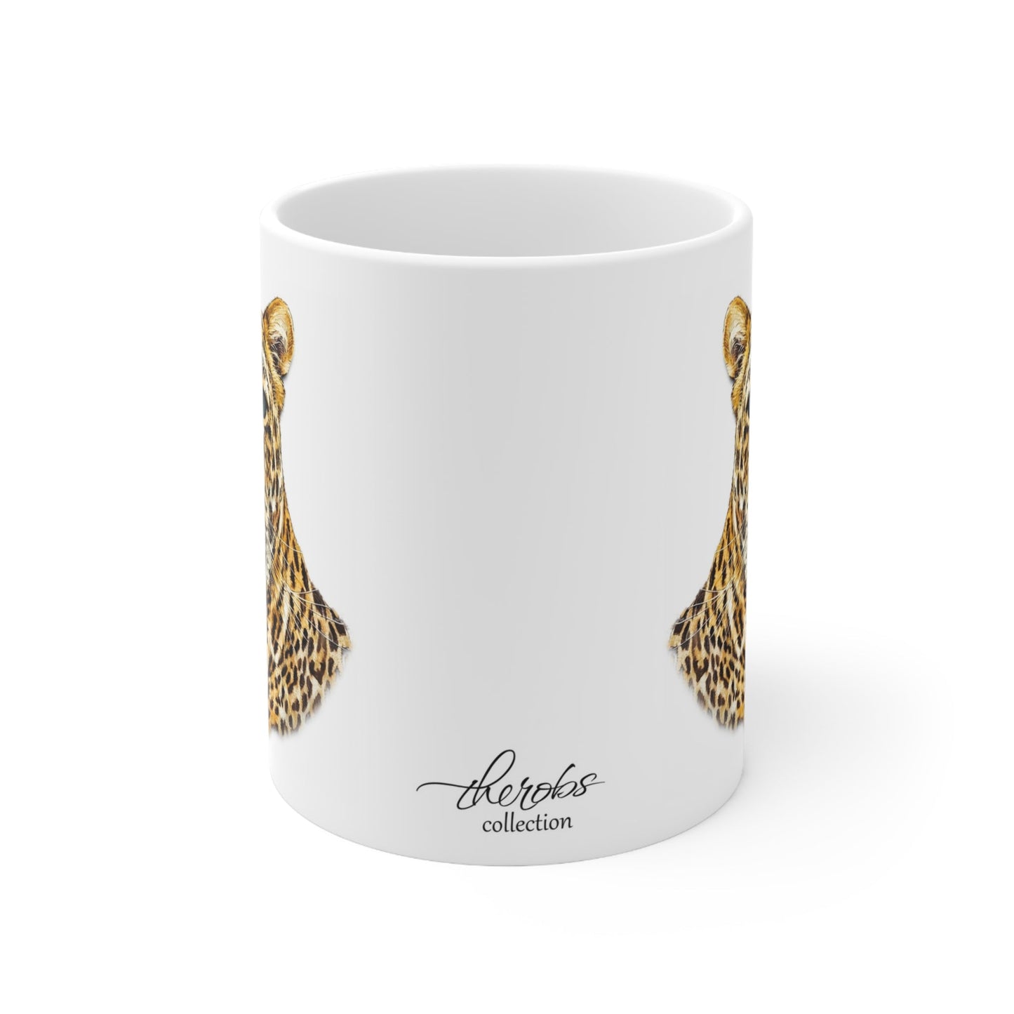 Colour Leopard White Ceramic 11oz Mug II - HD Printing