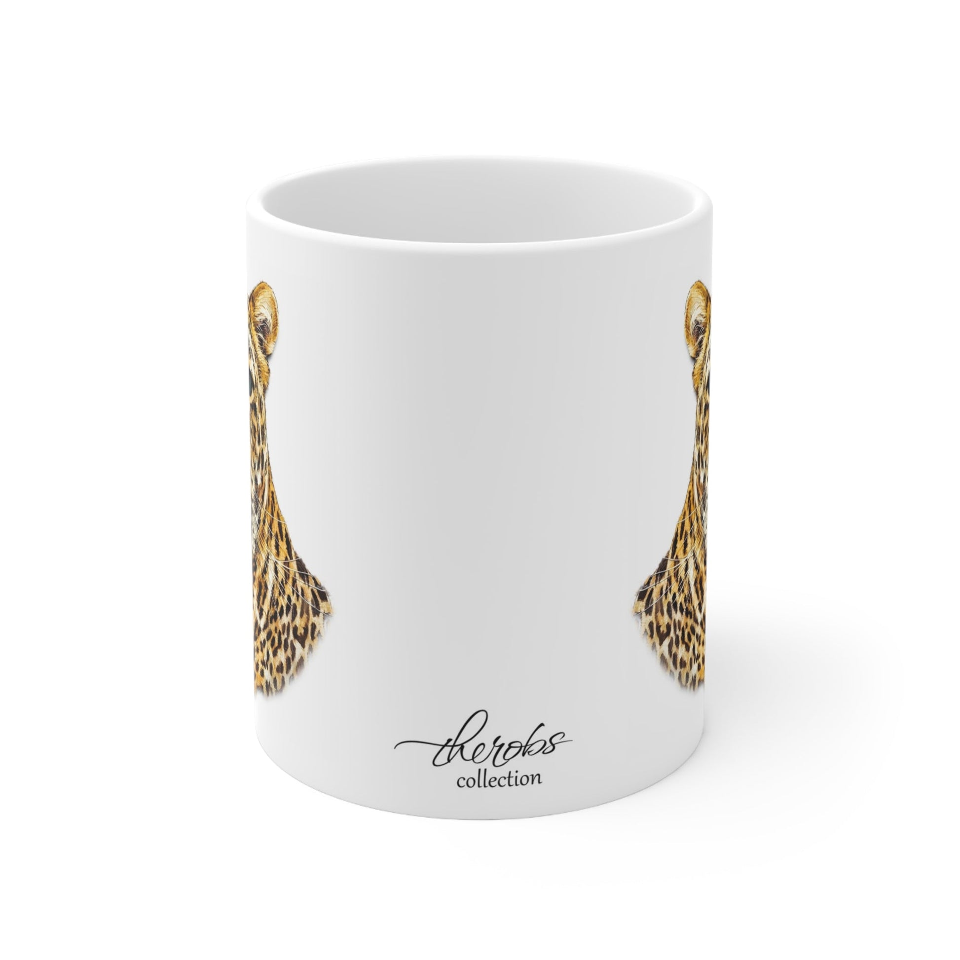 Colour Leopard White Ceramic 11oz Mug II - HD Printing
