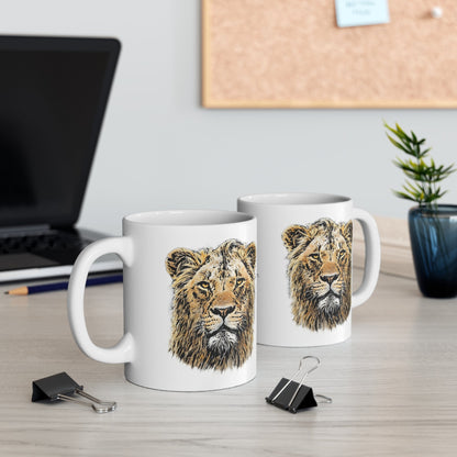 Colour Lion White Ceramic 11oz Mug - HD Printing