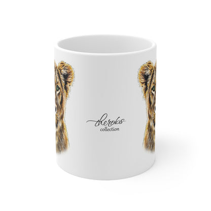 Colour Lioness White Ceramic 11oz Mug - HD Printing