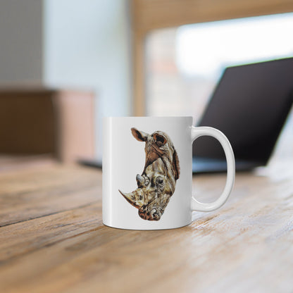 Colour Rhino Mug - HD Printing