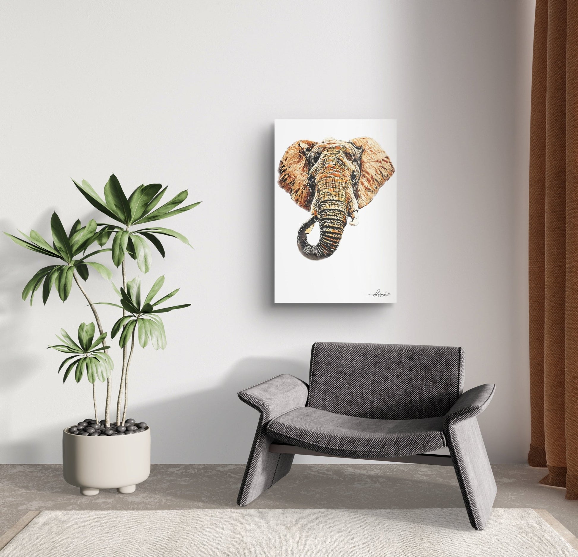 Elephant Canvas Print 3 - HD Printing