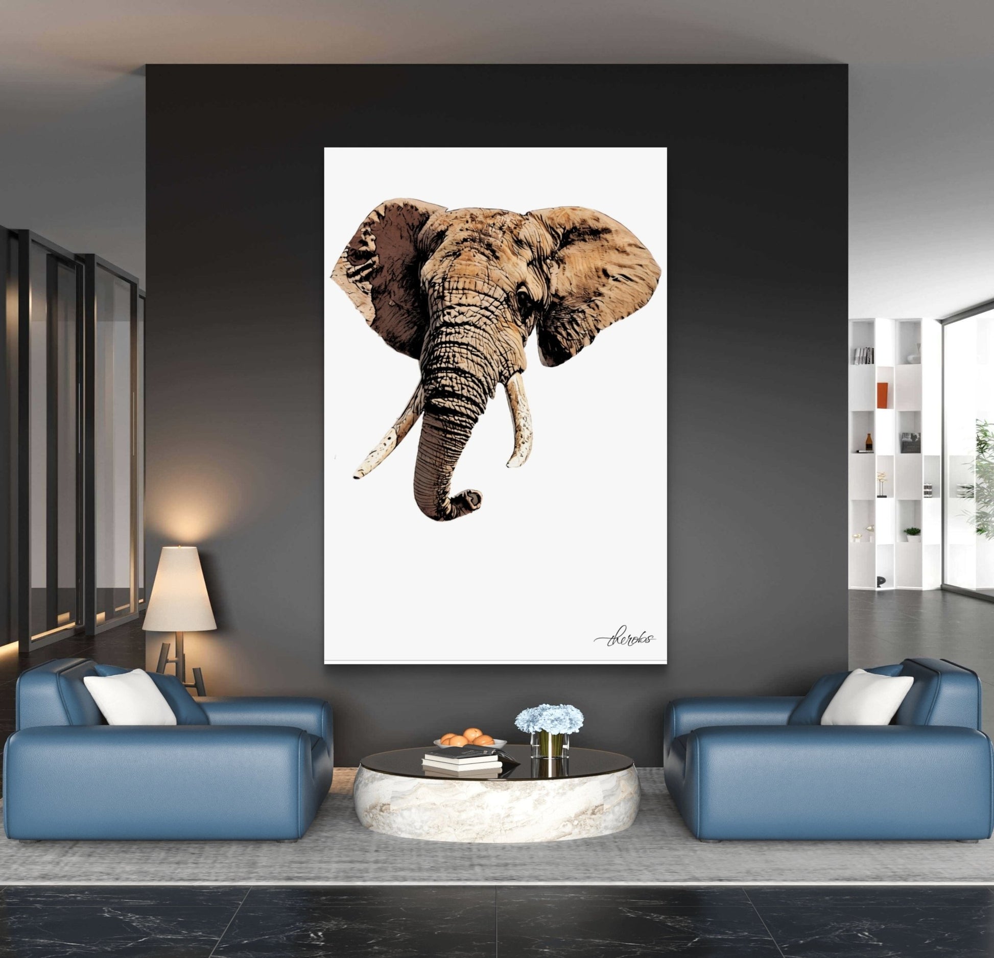 Elephant Canvas Print - HD Printing