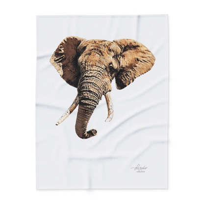 Elephant Cosy Arctic Fleece Blanket - HD Printing