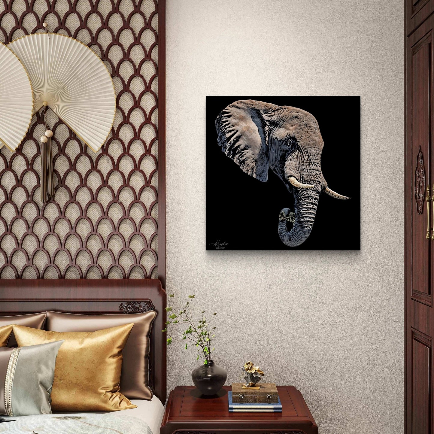 Elephant Fine Art Giclée Matte Black Poster II - HD Printing
