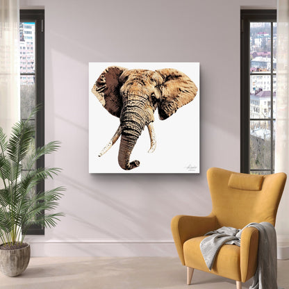 Elephant Fine Art Giclée Matte Poster - HD Printing