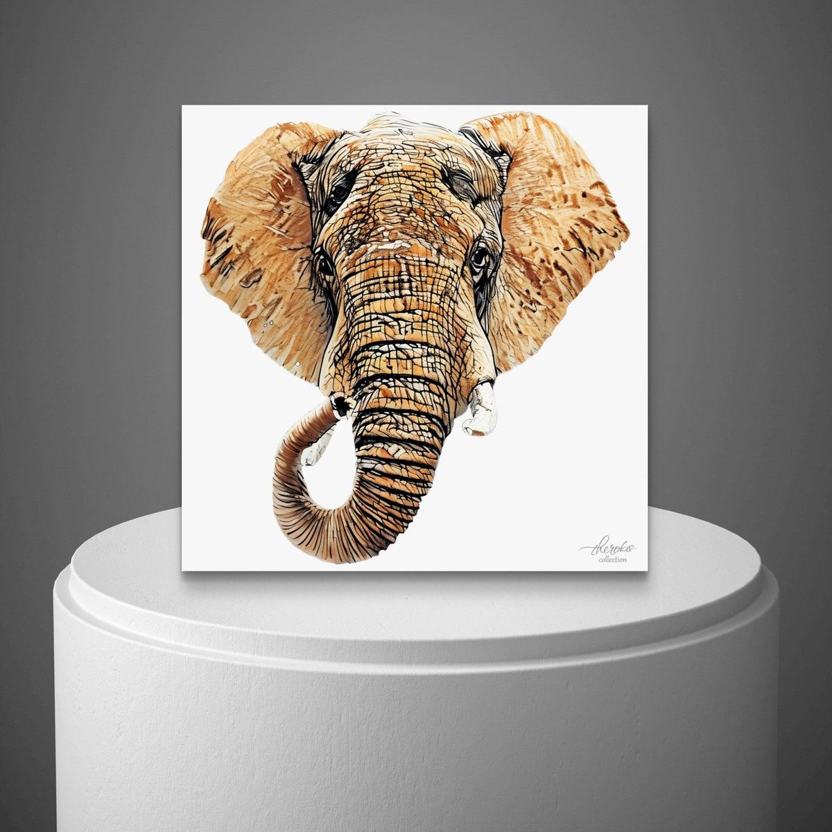 Elephant Fine Art Giclée Matte Poster III - HD Printing