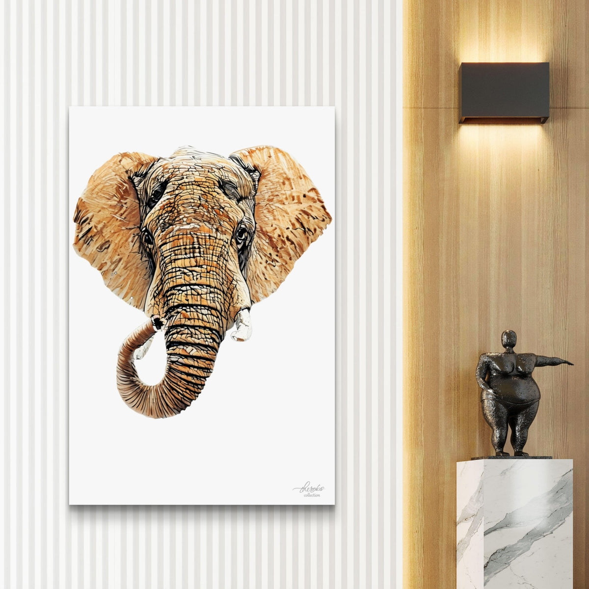 Elephant Fine Art Giclée Matte Poster III - HD Printing