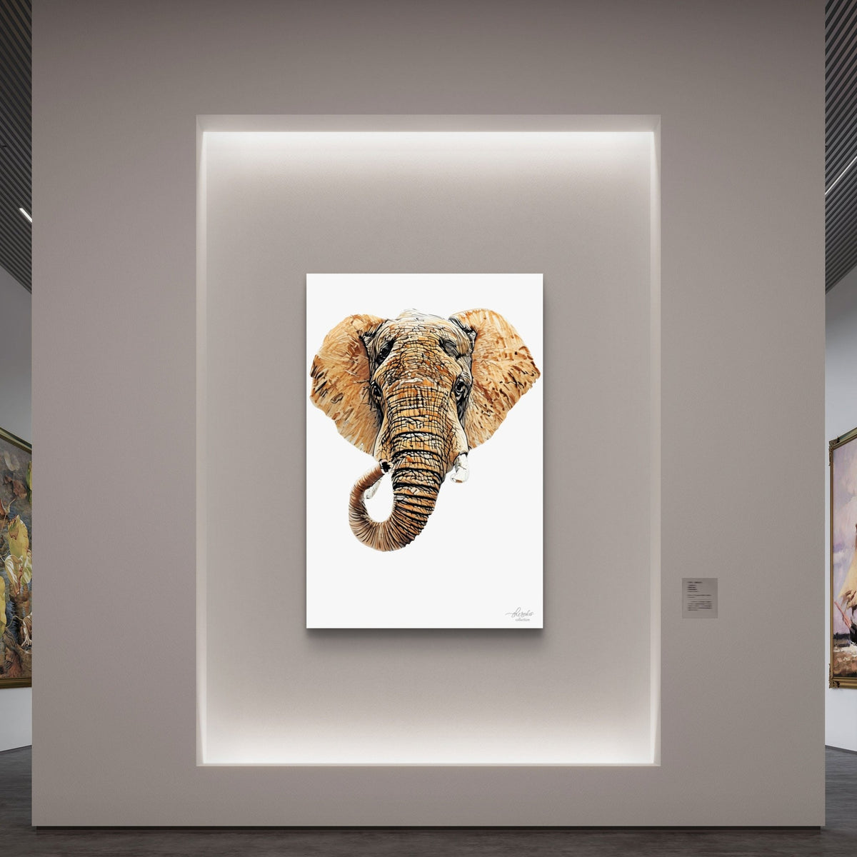 Elephant Fine Art Giclée Matte Poster III - HD Printing