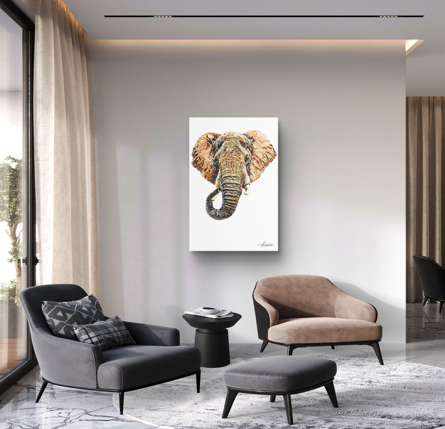 Elephant Fine Art Poster 3 - HD Printing