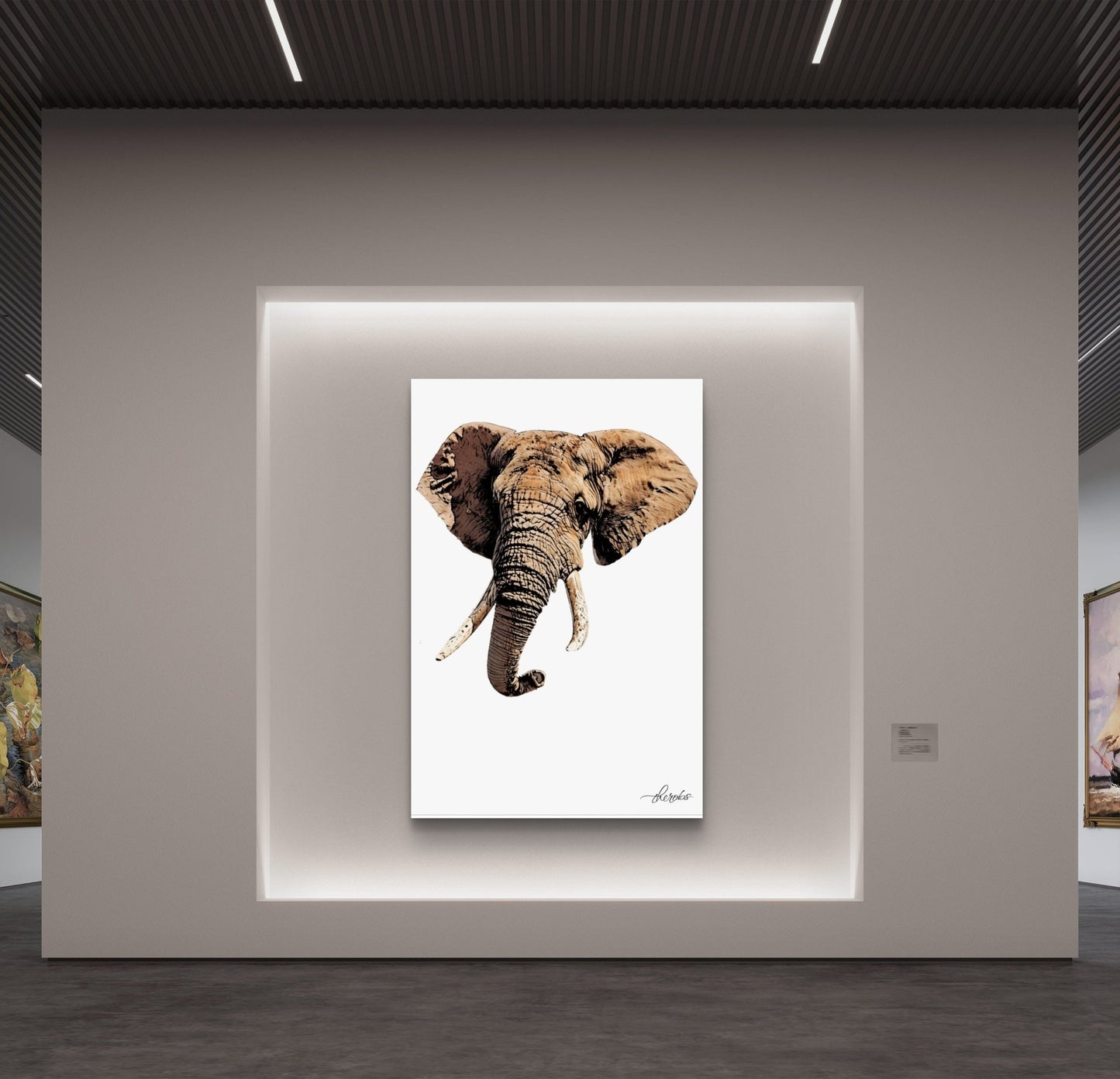 Elephant Fine Art Poster - HD Printing