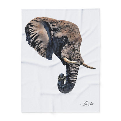Elephant Fleece Blanket 2 - HD Printing