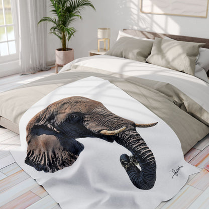 Elephant Fleece Blanket 2 - HD Printing