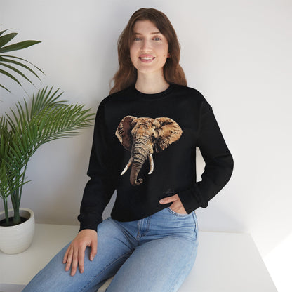 Elephant Heavy Unisex Sweatshirt - HD Printing