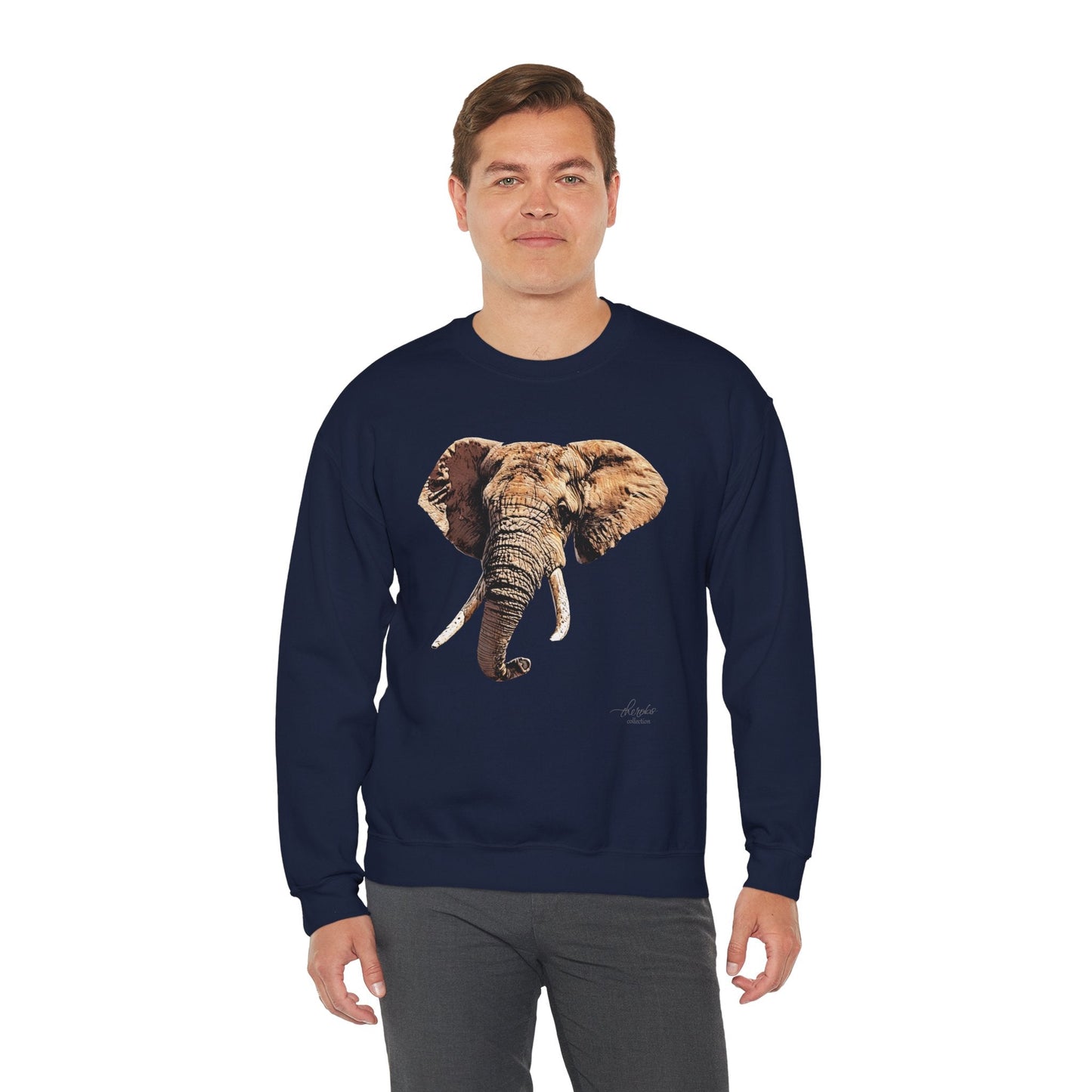 Elephant Heavy Unisex Sweatshirt - HD Printing