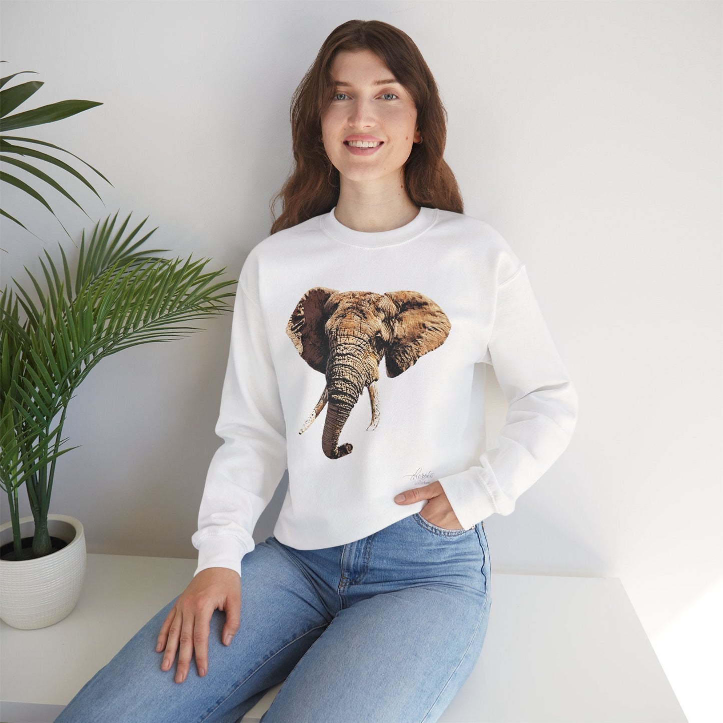 Elephant Heavy Unisex Sweatshirt - HD Printing