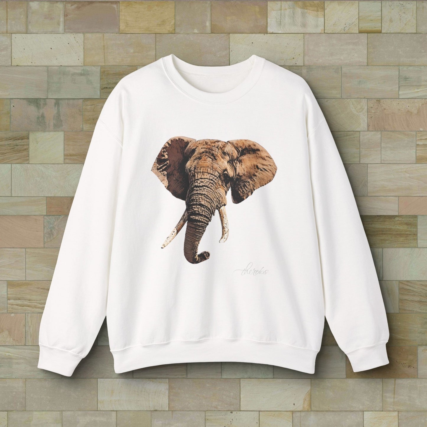 Elephant Heavy Unisex Sweatshirt - HD Printing
