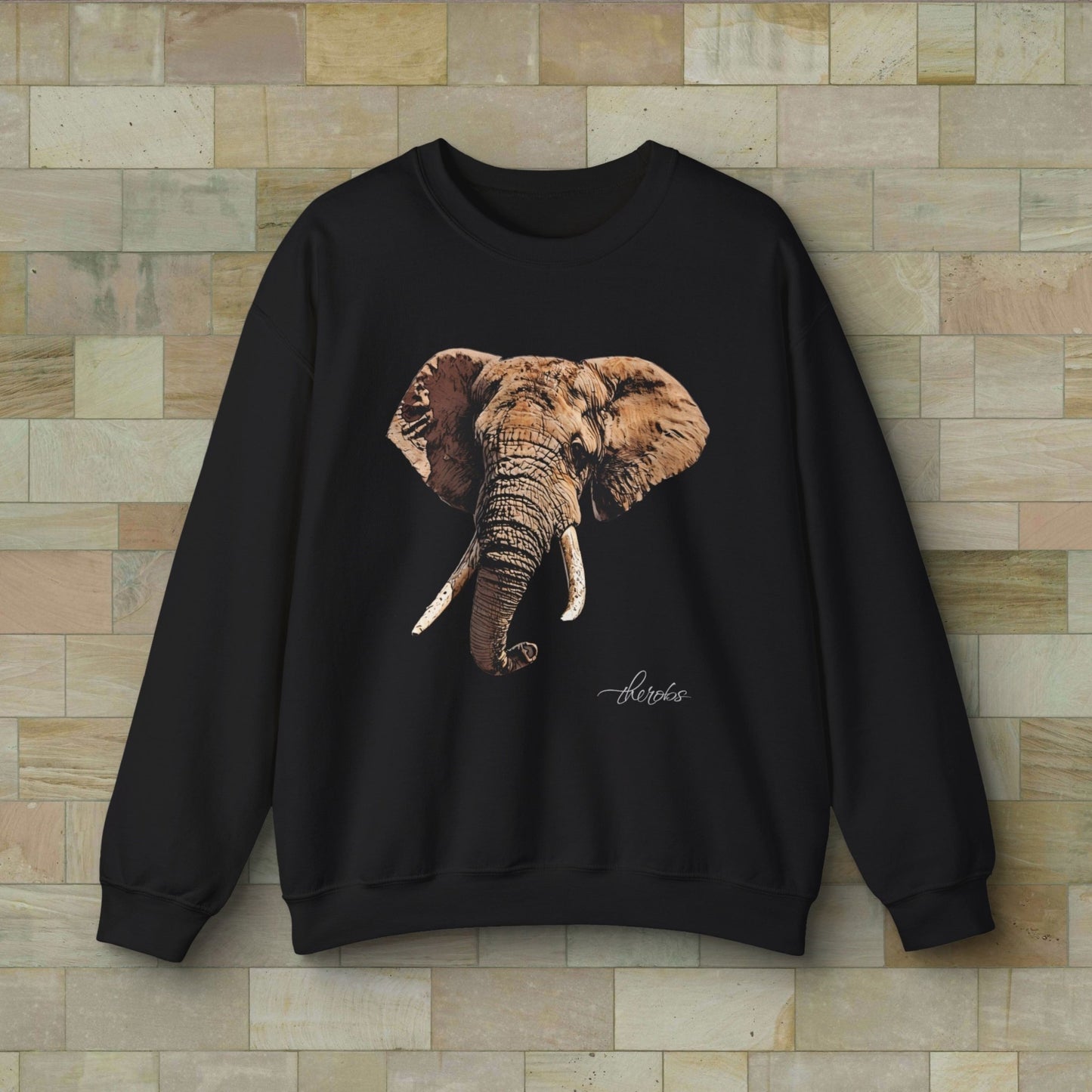 Elephant Heavy Unisex Sweatshirt - HD Printing