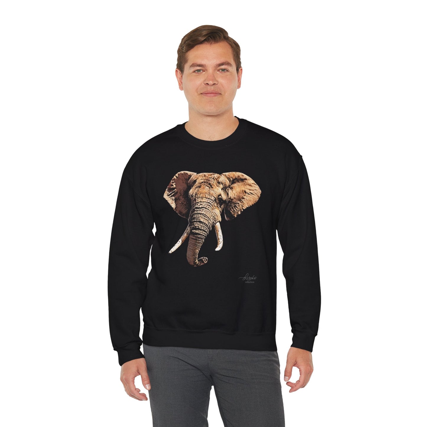 Elephant Heavy Unisex Sweatshirt - HD Printing
