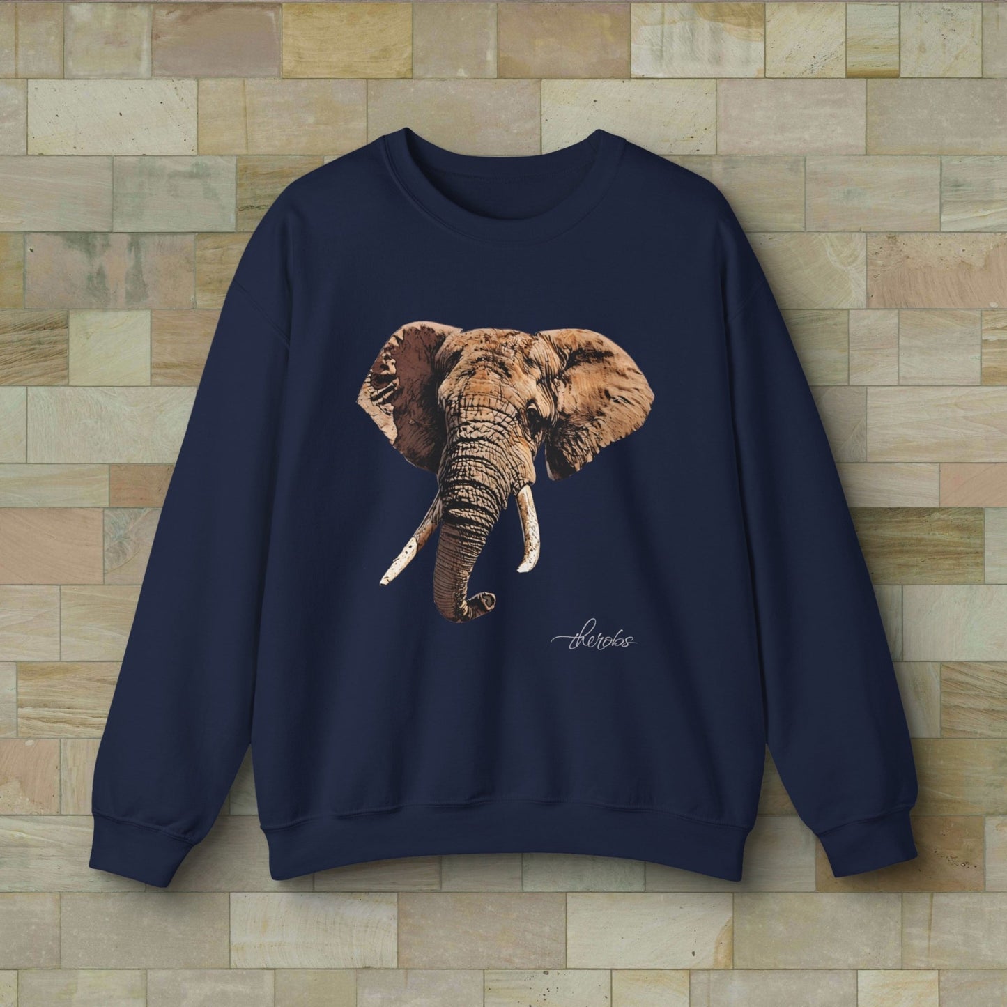 Elephant Heavy Unisex Sweatshirt - HD Printing