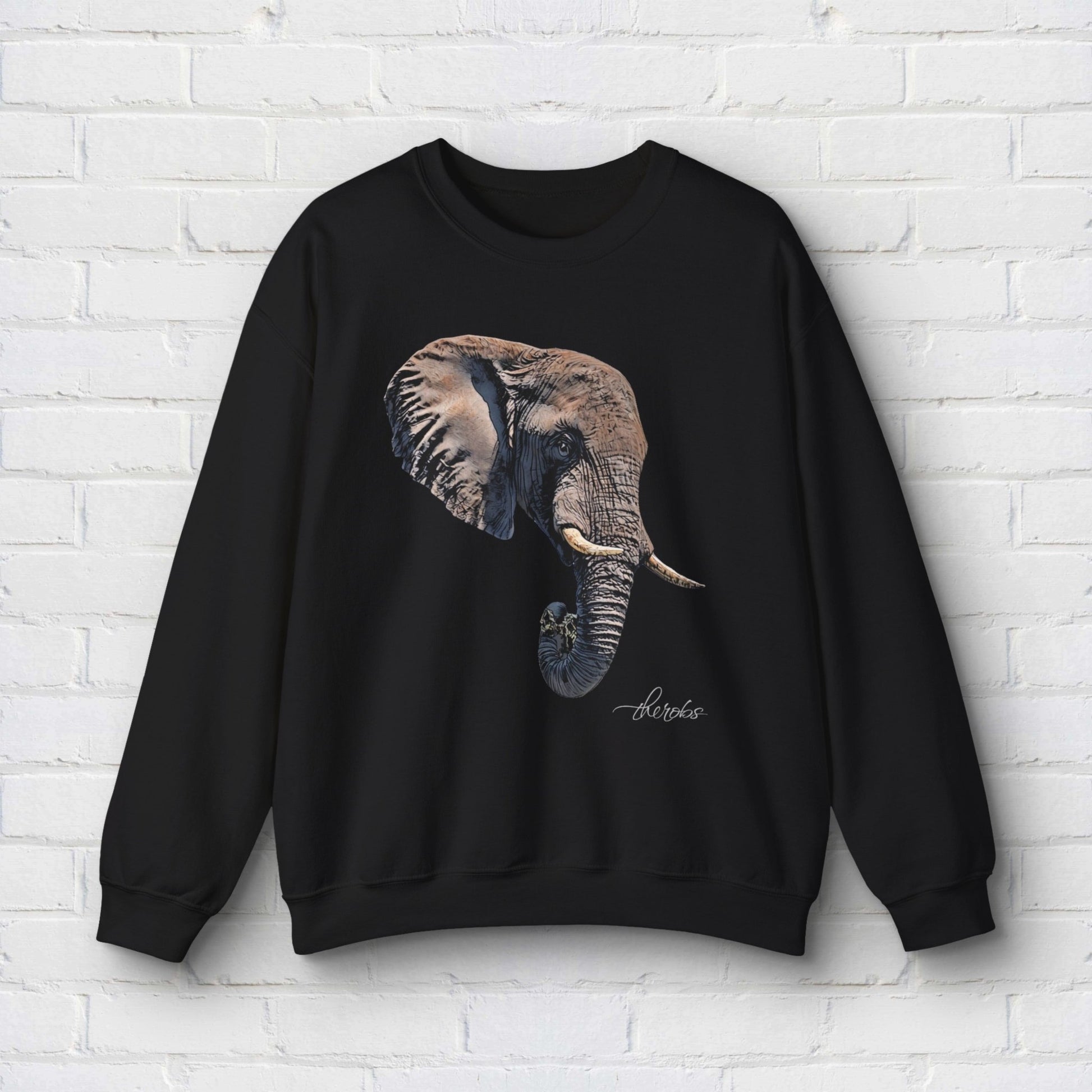 Elephant Heavy Unisex Sweatshirt II - HD Printing