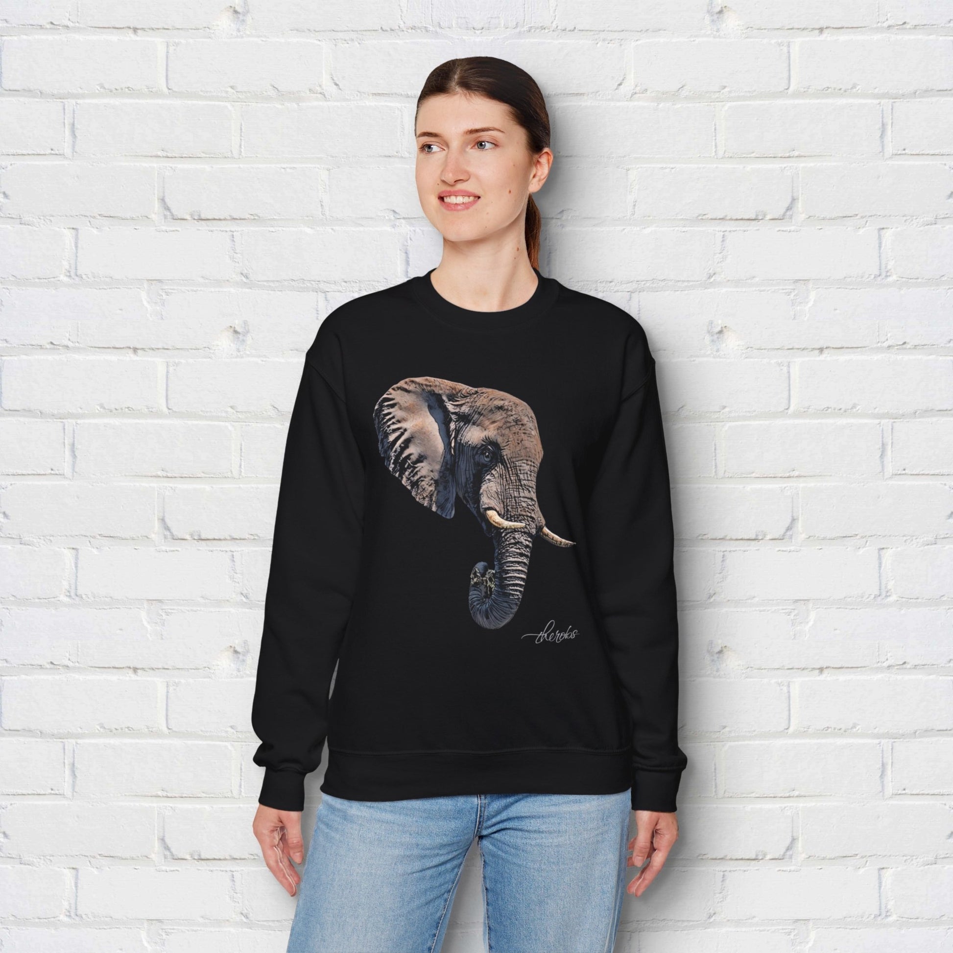 Elephant Heavy Unisex Sweatshirt II - HD Printing