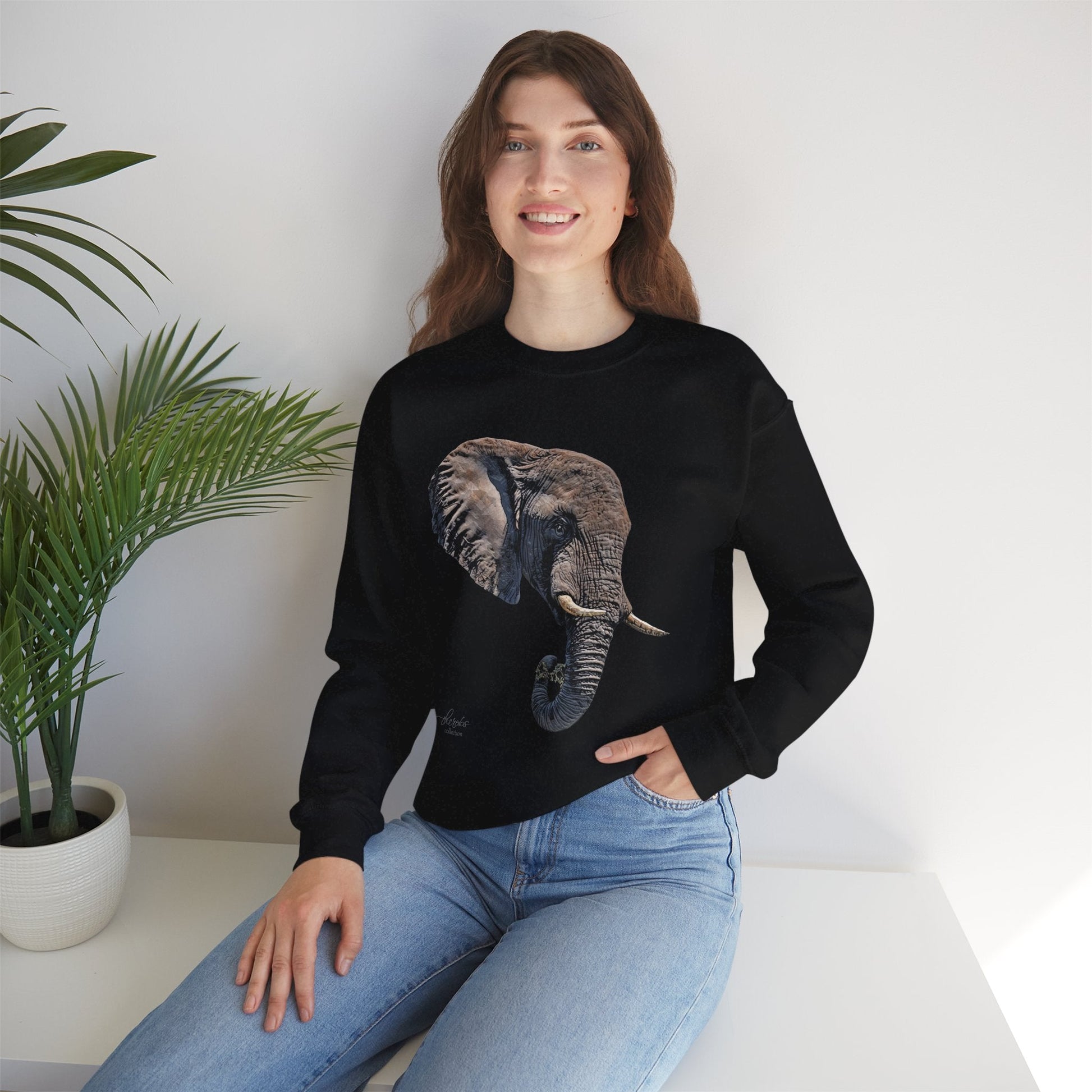 Elephant Heavy Unisex Sweatshirt II - HD Printing