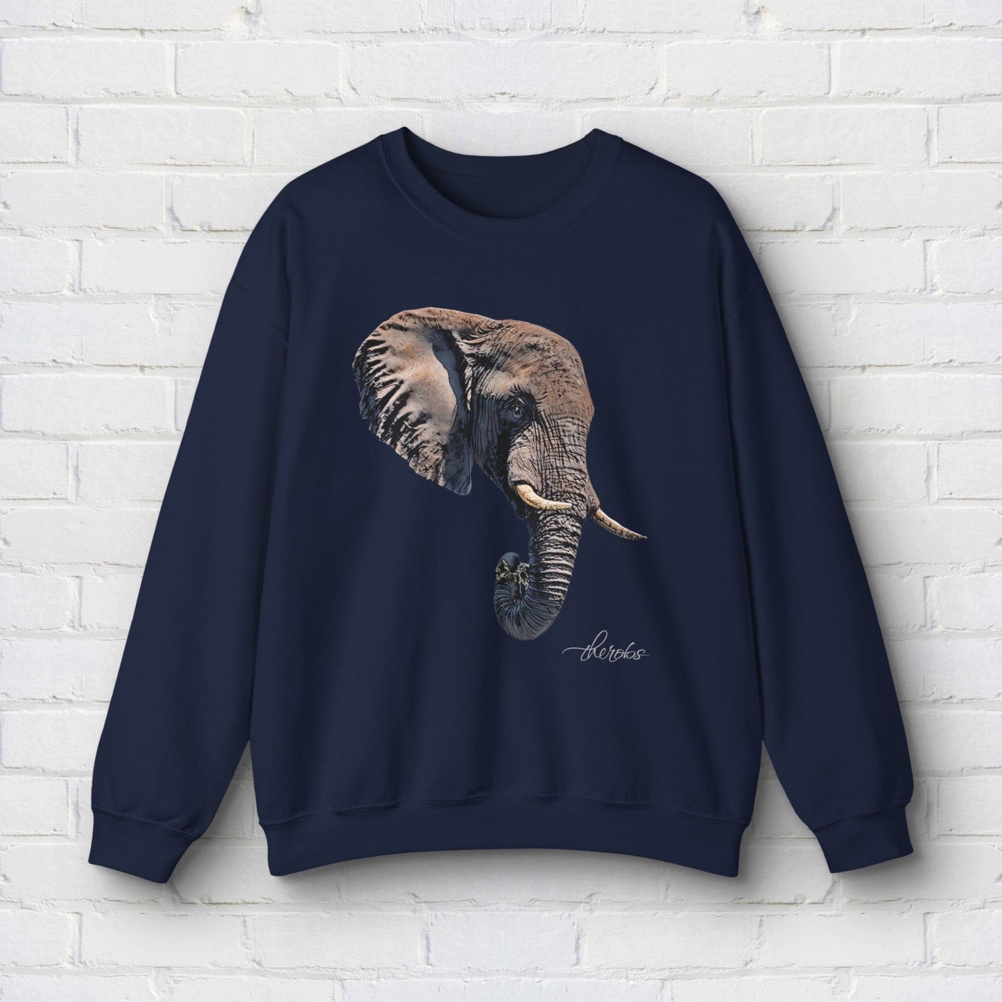 Elephant Heavy Unisex Sweatshirt II - HD Printing