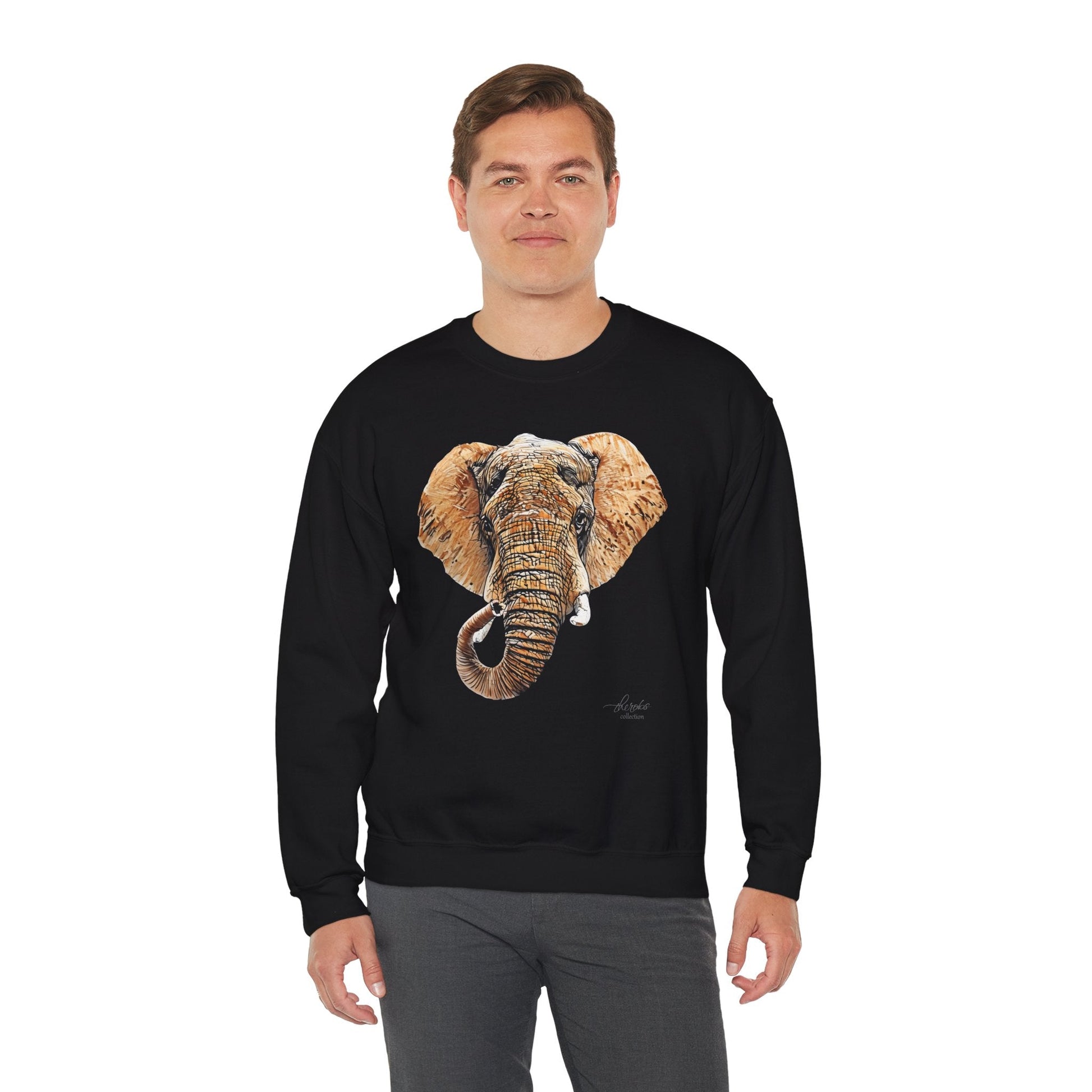 Elephant Heavy Unisex Sweatshirt III - HD Printing