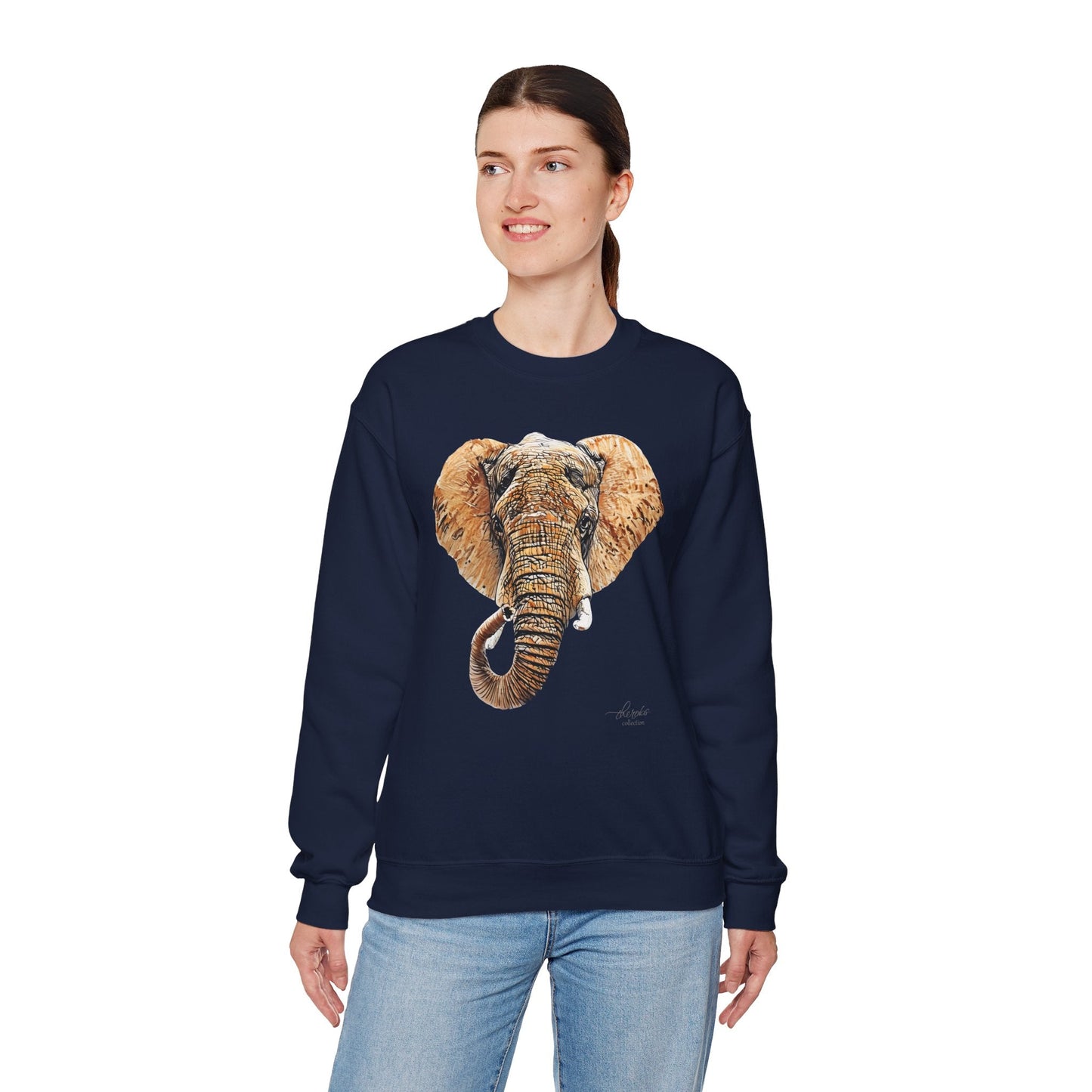 Elephant Heavy Unisex Sweatshirt III - HD Printing