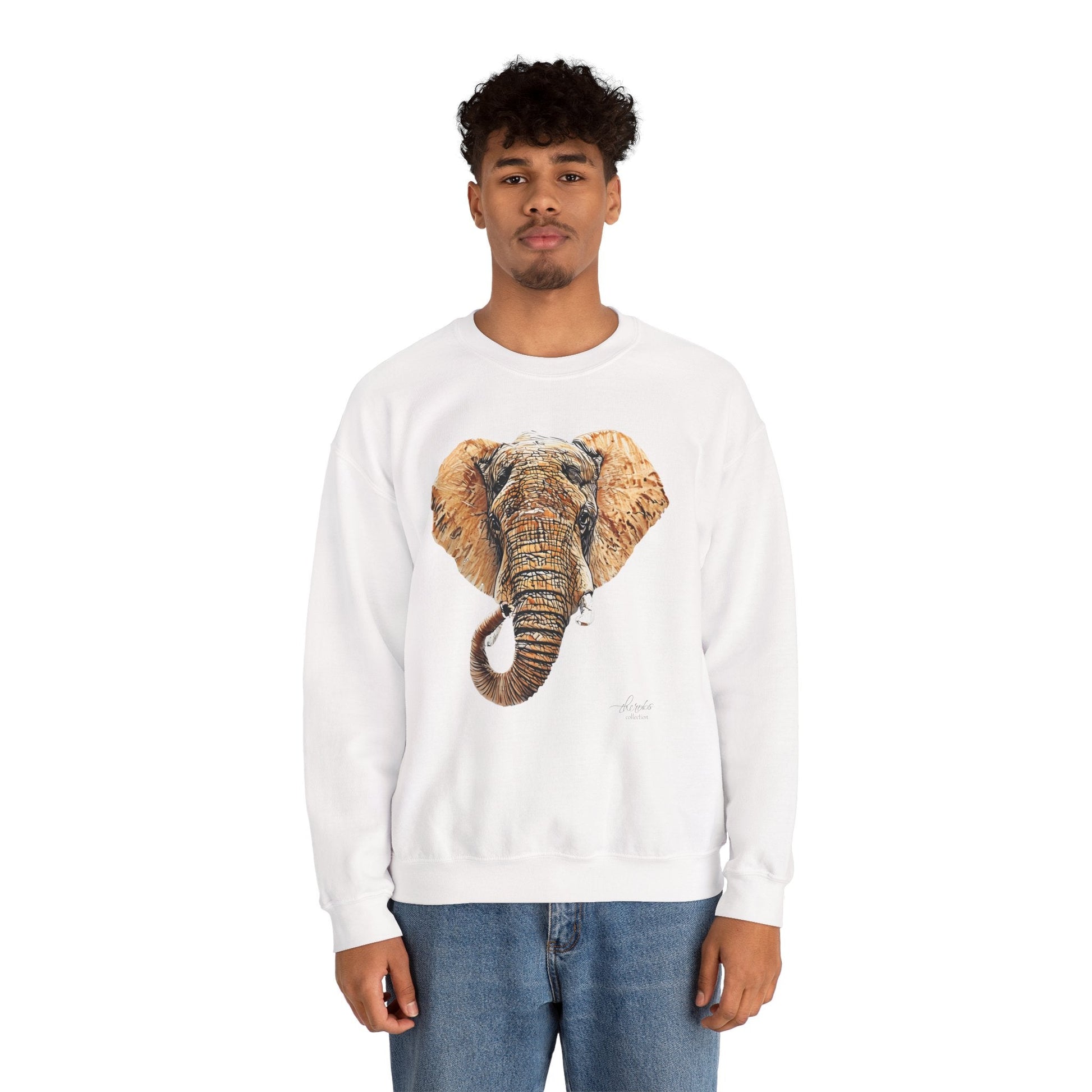 Elephant Heavy Unisex Sweatshirt III - HD Printing