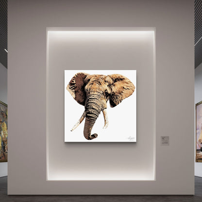 Elephant Indoor & Outdoor HD Silk Poster - HD Printing