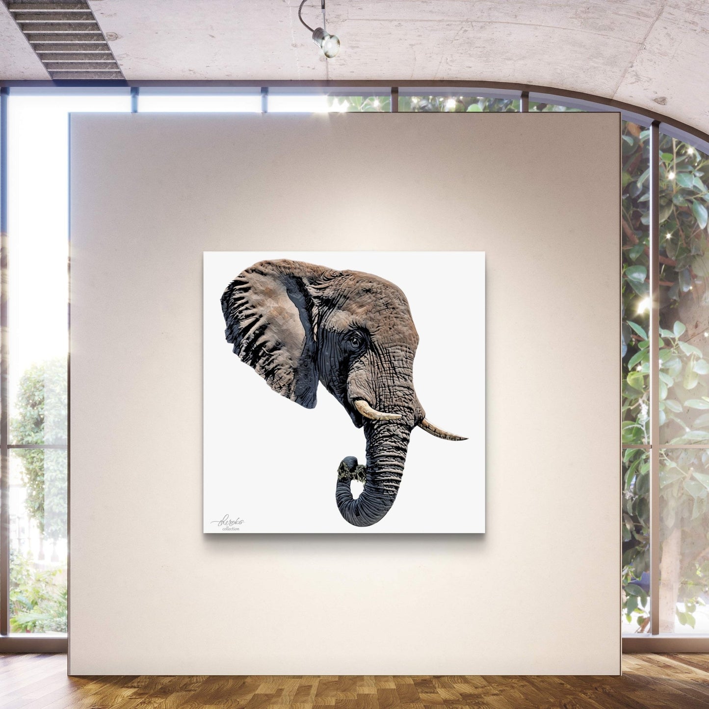 Elephant Indoor & Outdoor HD Silk Poster II - HD Printing