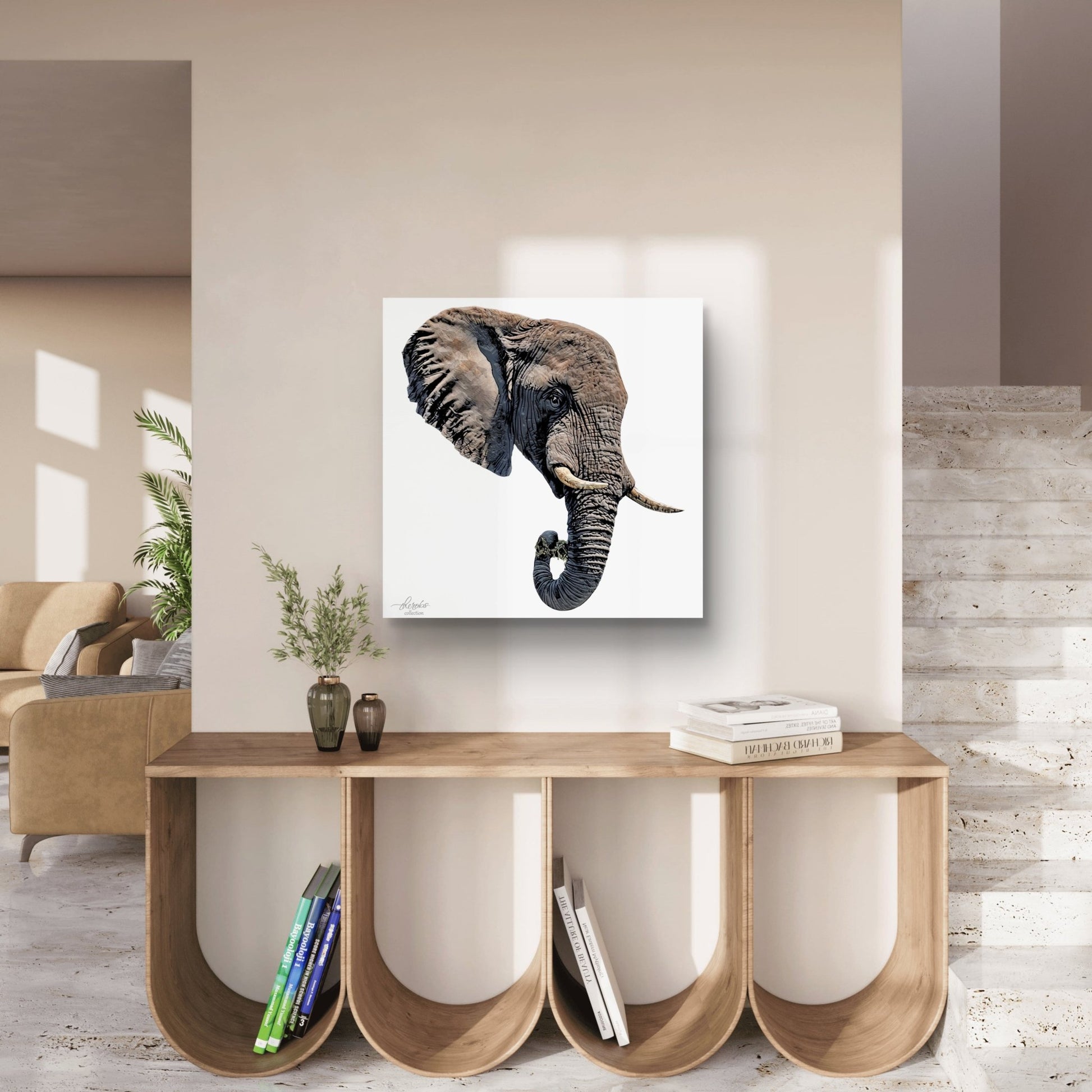 Elephant Indoor & Outdoor HD Silk Poster II - HD Printing