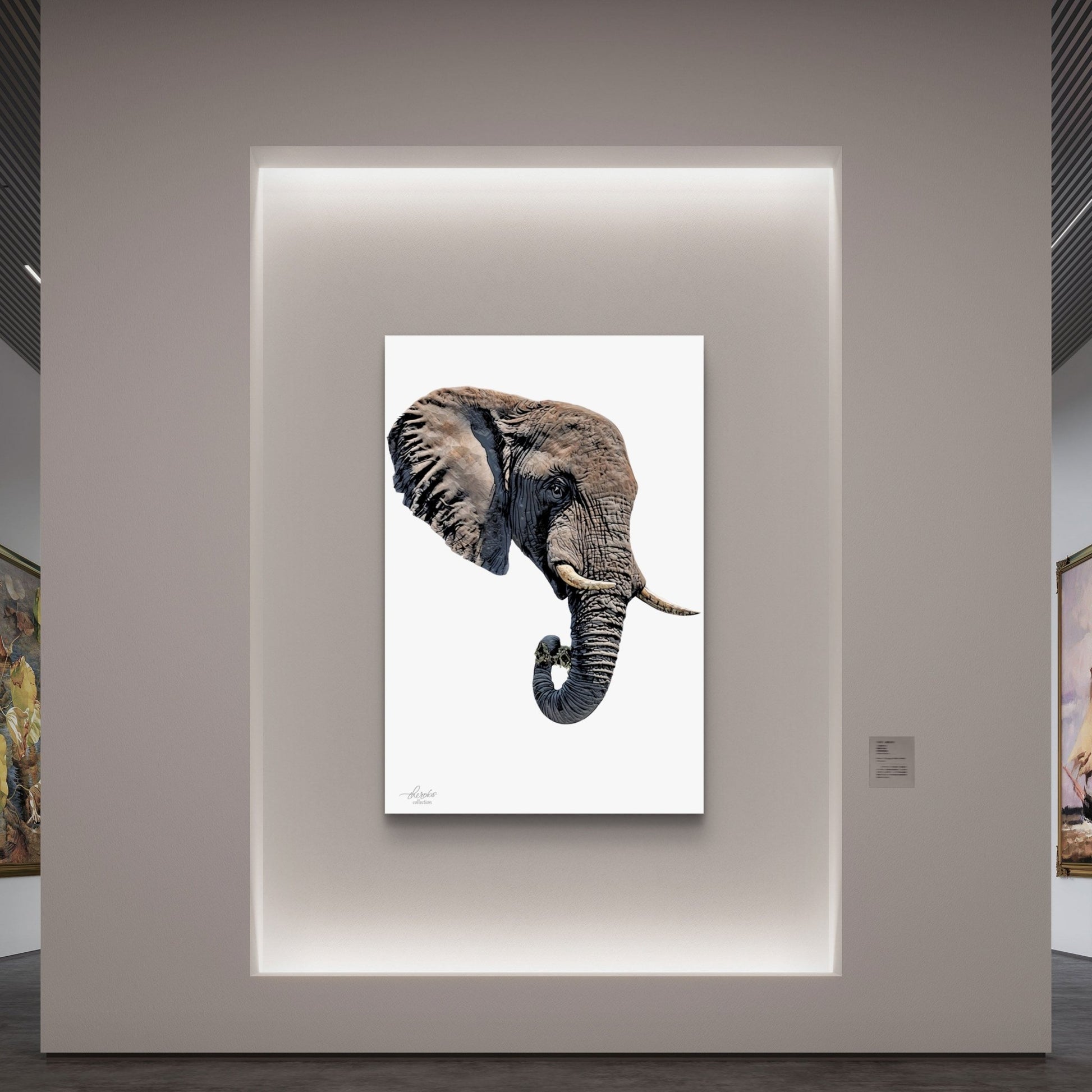 Elephant Indoor & Outdoor HD Silk Poster II - HD Printing