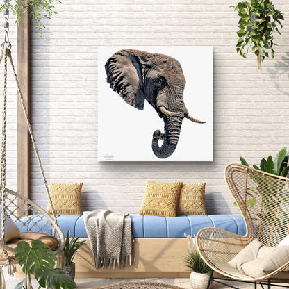 Elephant Indoor & Outdoor HD Silk Poster II - HD Printing