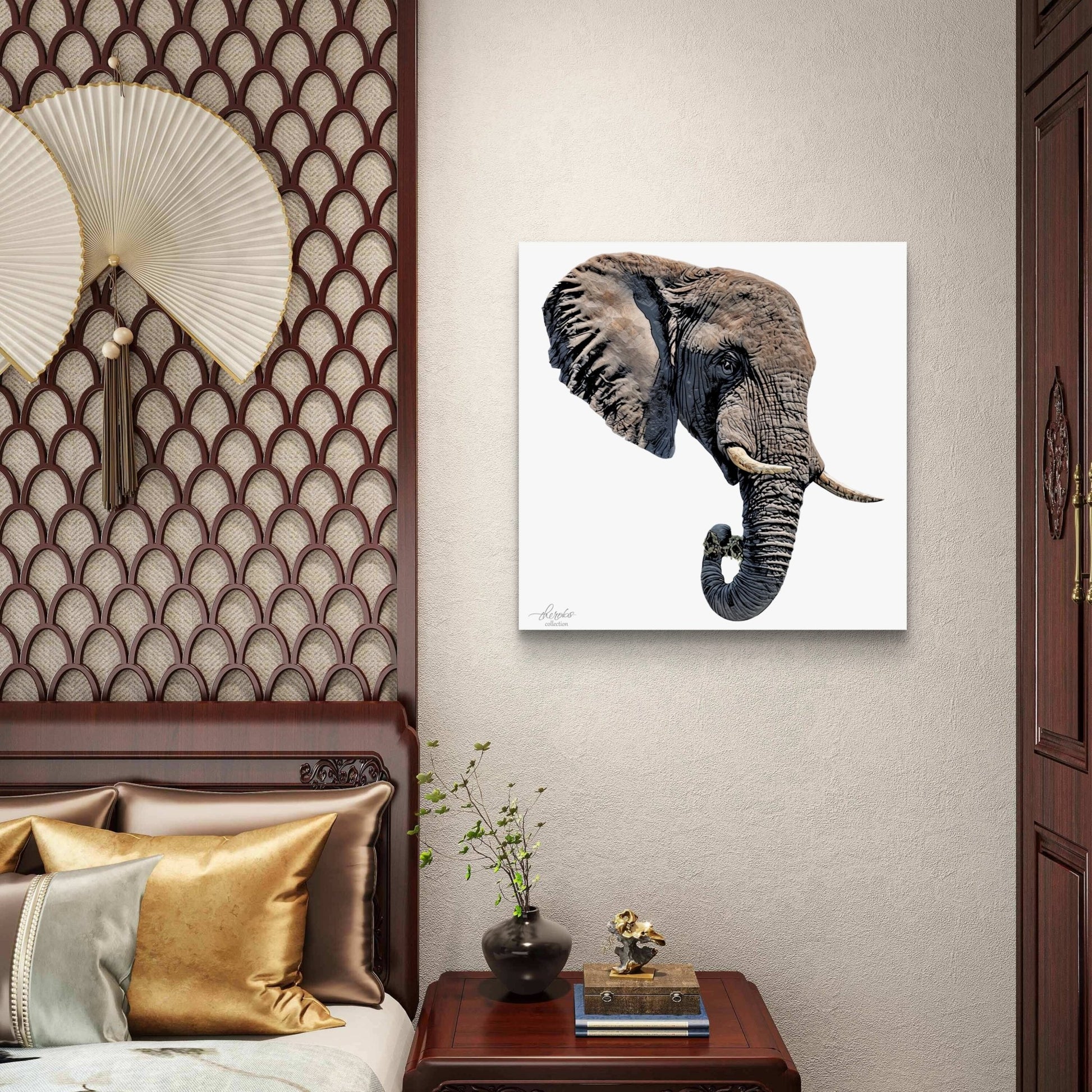 Elephant Indoor & Outdoor HD Silk Poster II - HD Printing
