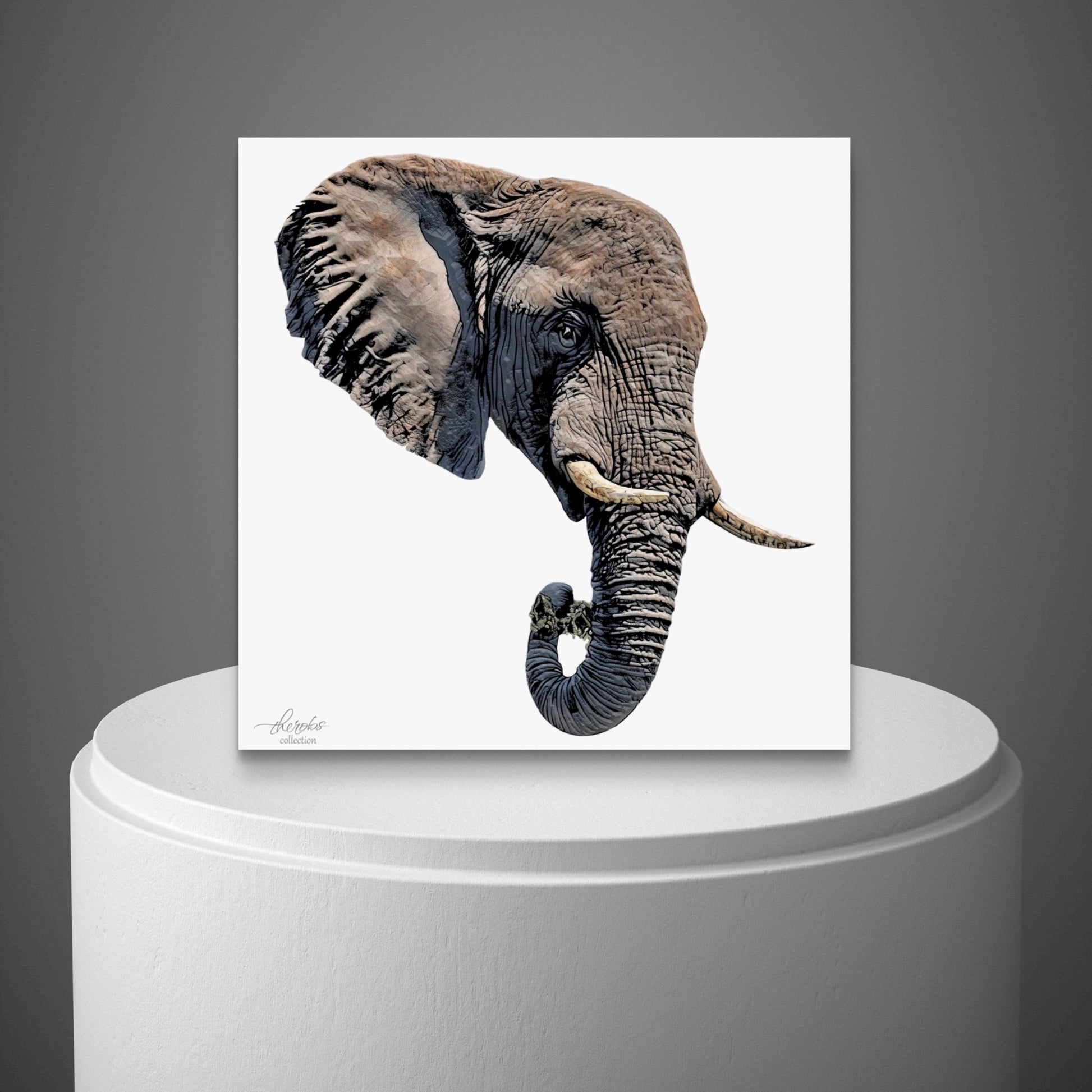 Elephant Indoor & Outdoor HD Silk Poster II - HD Printing