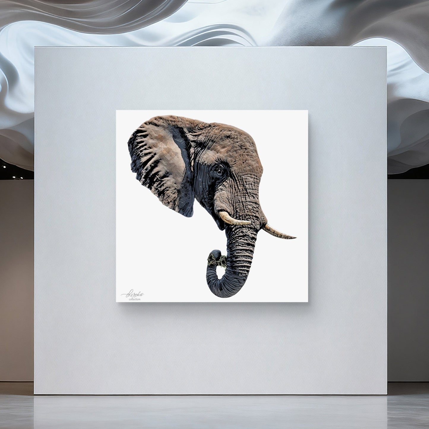 Elephant Indoor & Outdoor HD Silk Poster II - HD Printing