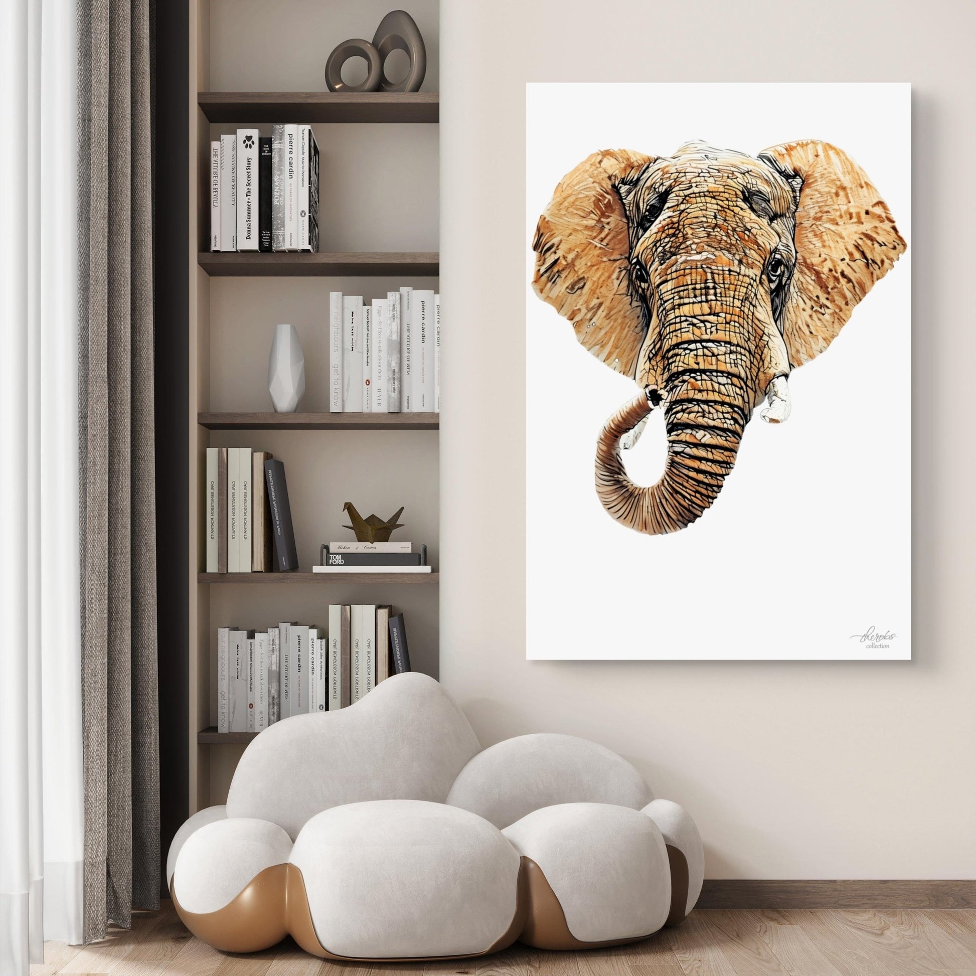 Elephant Indoor & Outdoor HD Silk Poster III - HD Printing