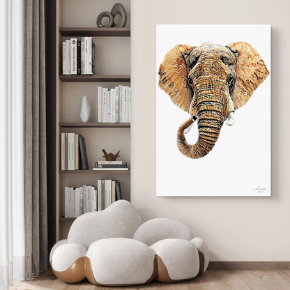 Elephant Indoor & Outdoor HD Silk Poster III - HD Printing